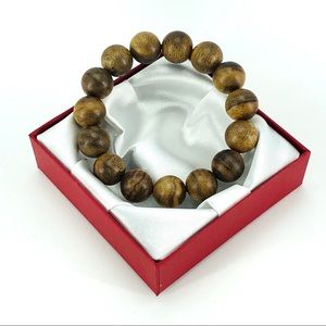Agarwood beads bracelet.